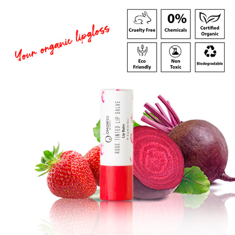 Strawberry Cream Tinted Lip Balm Eco Friendly Natural tint -  Portugal