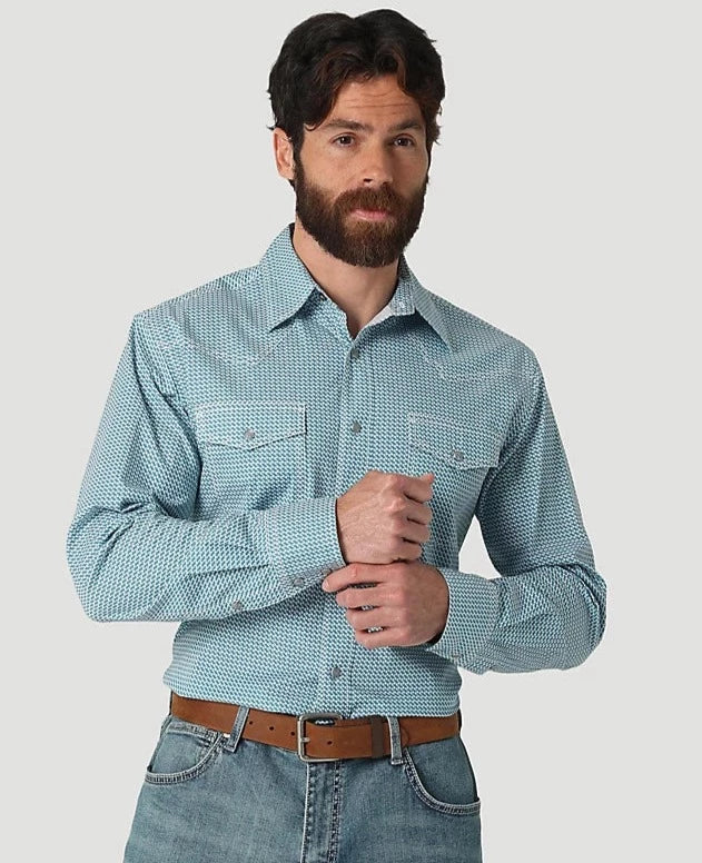 Blue Zag Wrangler 20X Competition Snap Men's Western Shirt – Wiseman's  Western