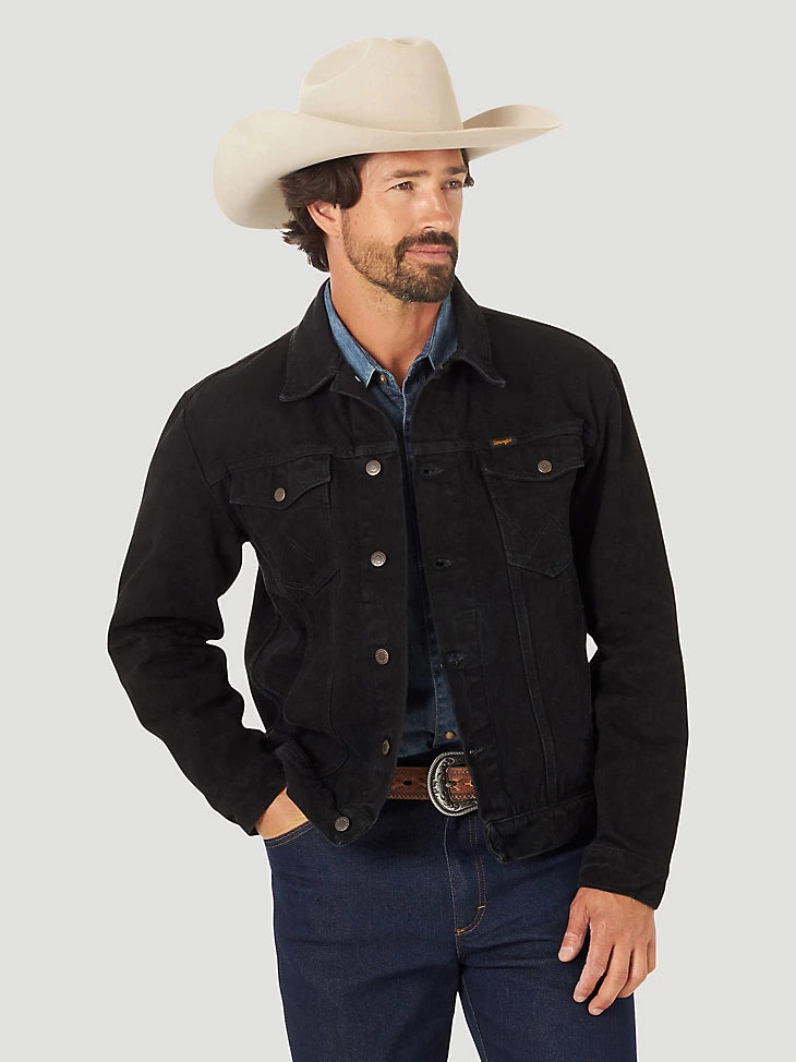 The Rip Wrangler Original Black Western Denim Jacket – Wiseman's Western