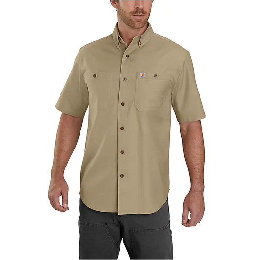 Carhartt Rugged Flex Relaxed Fit Midweight Canvas Short Sleeve Shirt –  Wiseman's Western