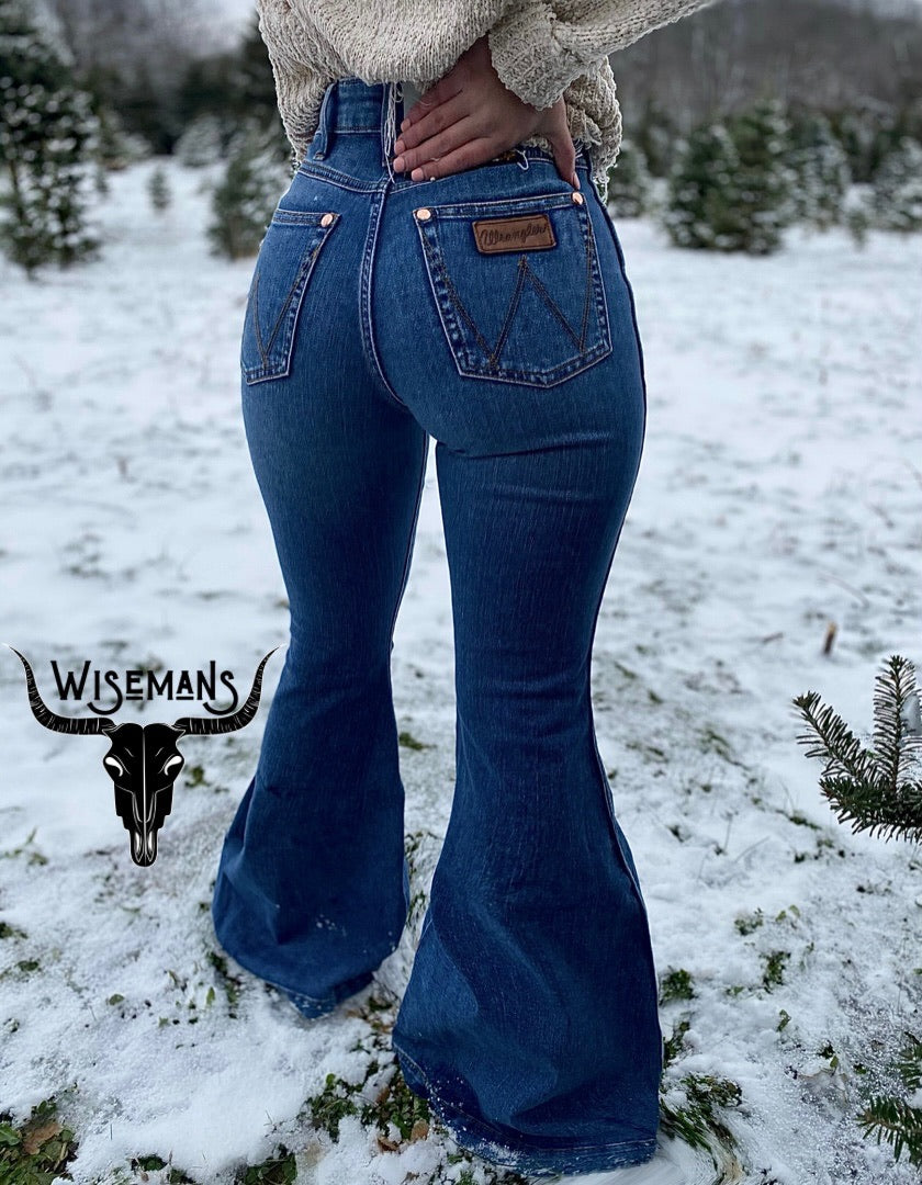 Wrangler Retro Original Bell Bottom Women's Jeans 11MPFGA – Wiseman's  Western