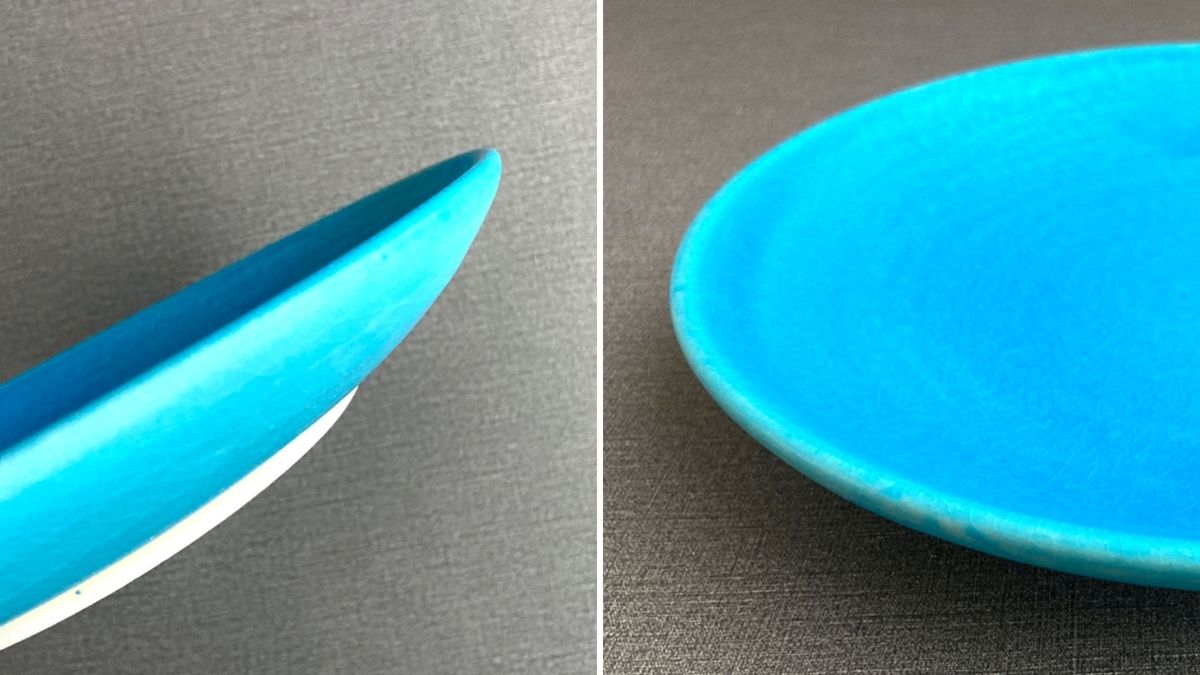 Plate with solid thickness and gentle curves