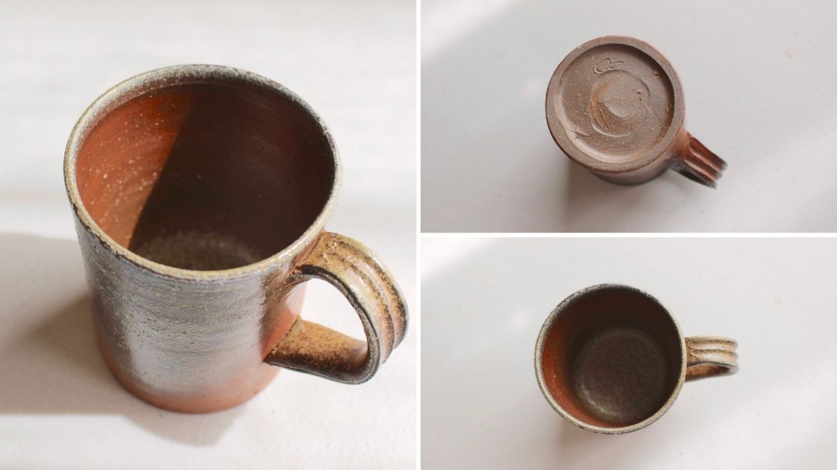 All are one-of-a-kind! Bizen Pottery Mugs with Unique Character