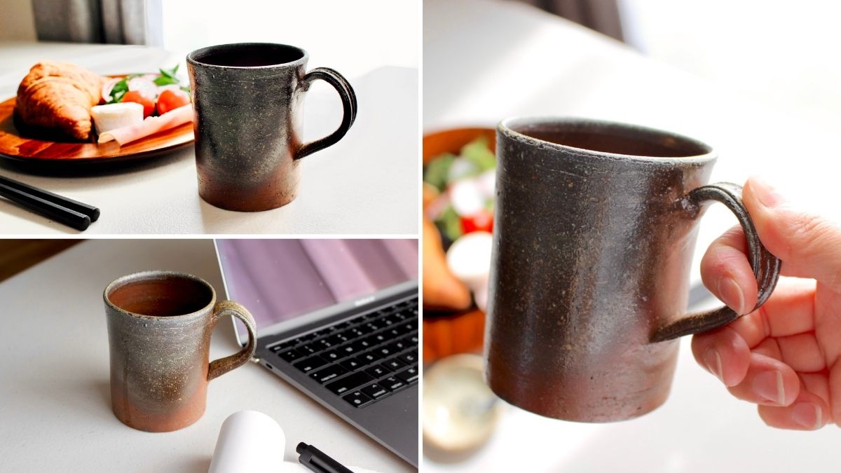 Bizen ware mugs with a refined simplicity that you will want to use every day.