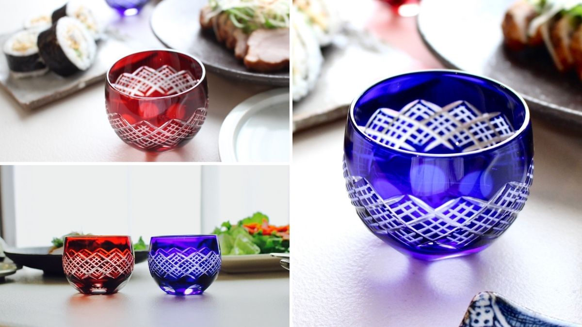 A special Edo faceted sake cup to use on special occasions.