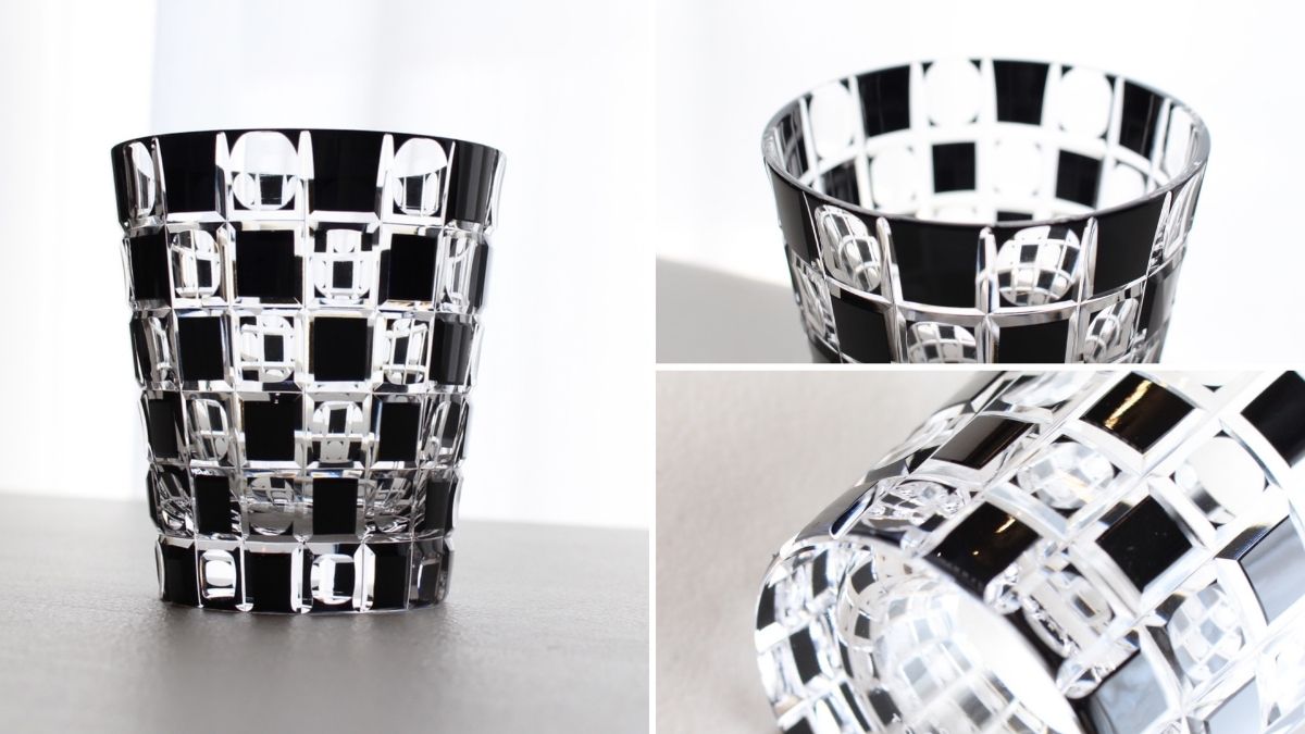 Edo faceting with checkered design inspired by plants