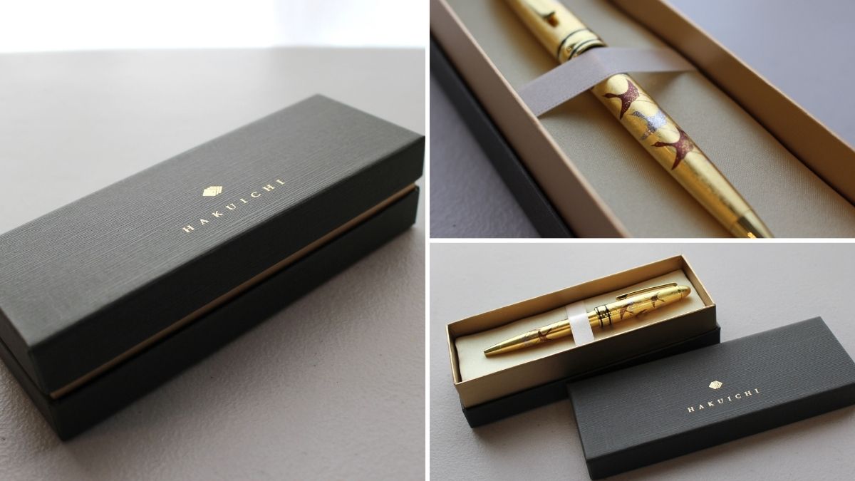 Hakuichi Gold Leaf Brass Ballpoint Pen – OMG Japan