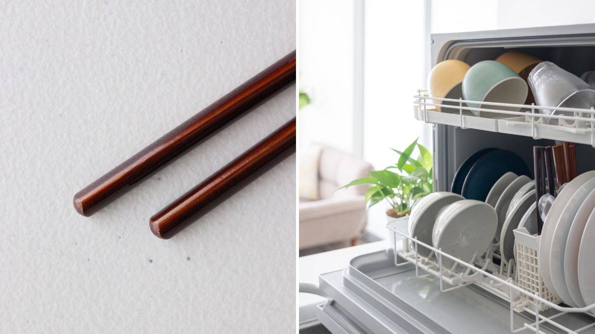 Dishwasher-safe vegetable chopsticks with special lacquer