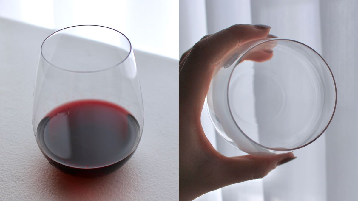 ステムなし！どんなコーディネートにも合わせやすいワイン用うすはりグラス