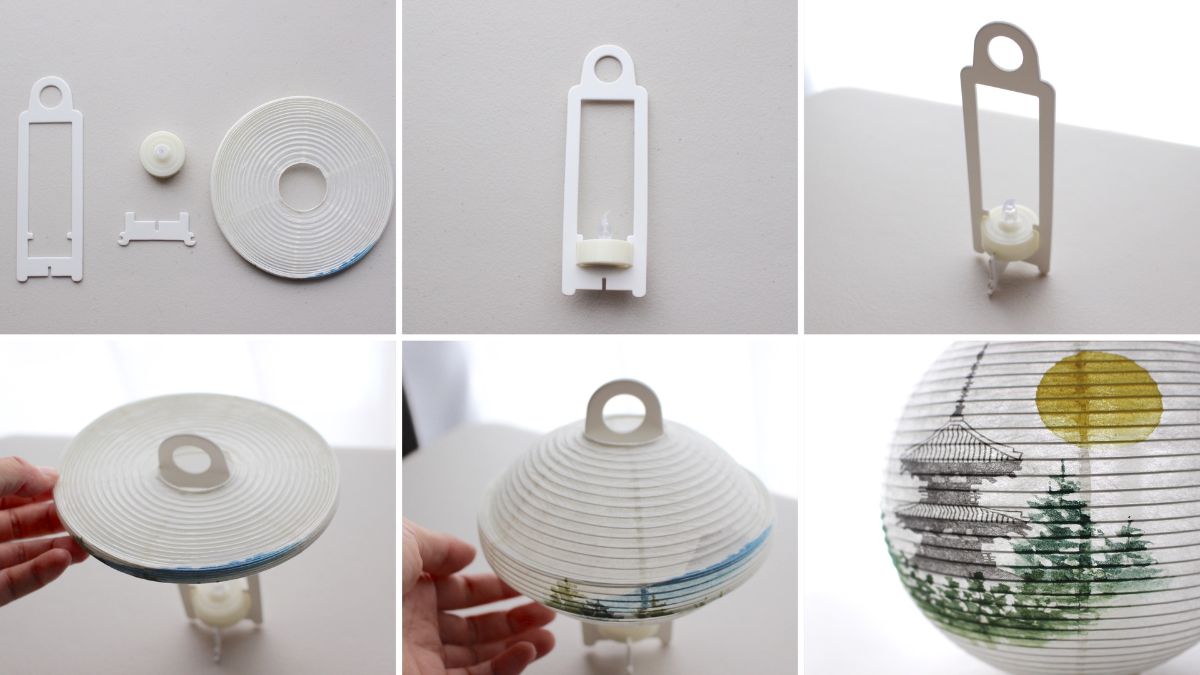 Ready to use! Easy to assemble letter lanterns with a small amount of parts