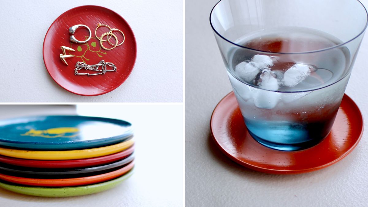 Small plates that can be used as a coaster, small container, etc., depending on your ideas.