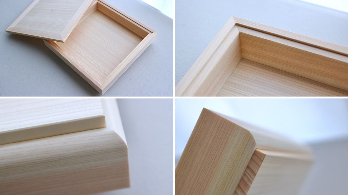 Jewelry box with a simple design that is dignified and beautiful.