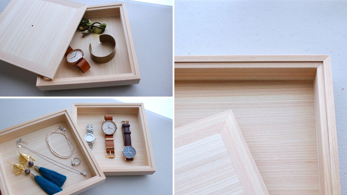 Jewelry box for many small items.