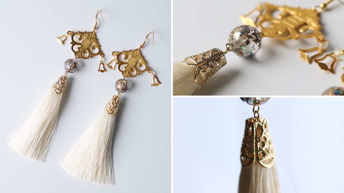 Earrings designed to ward off evil spirits