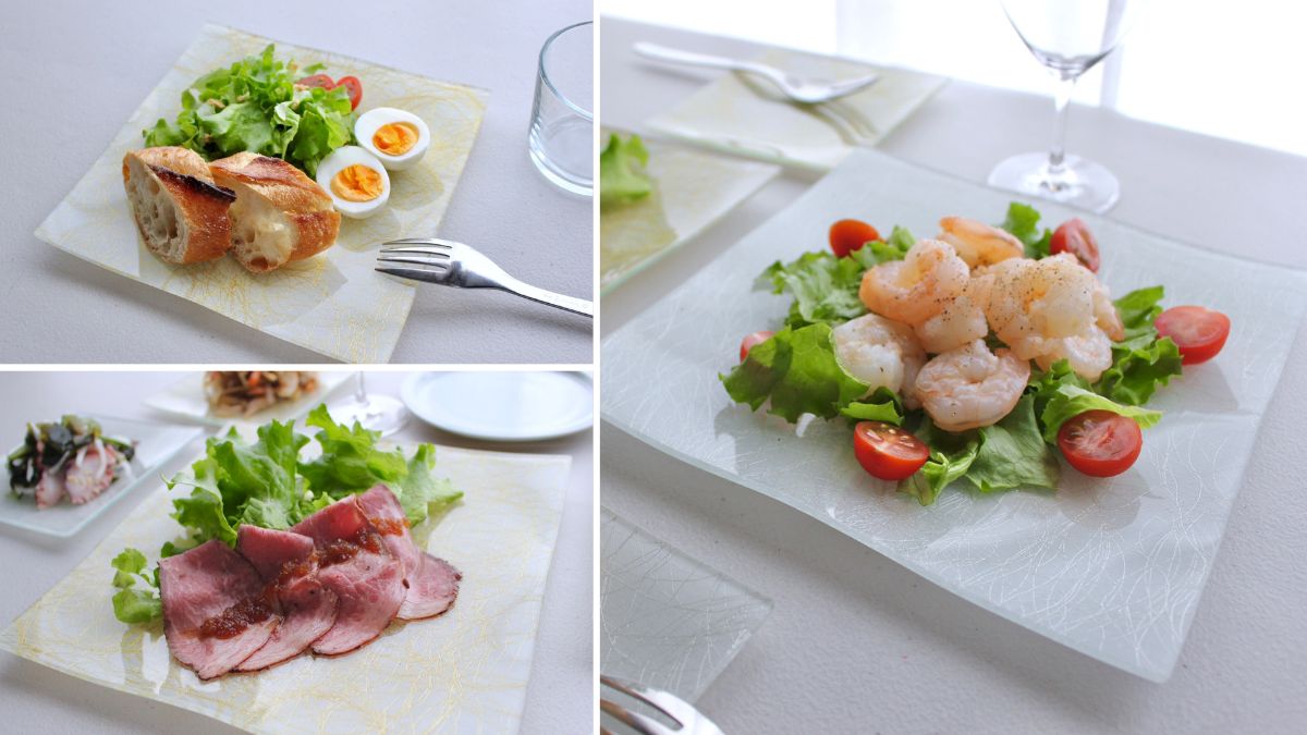 Elegant Nishijin brocade platter to complement dishes