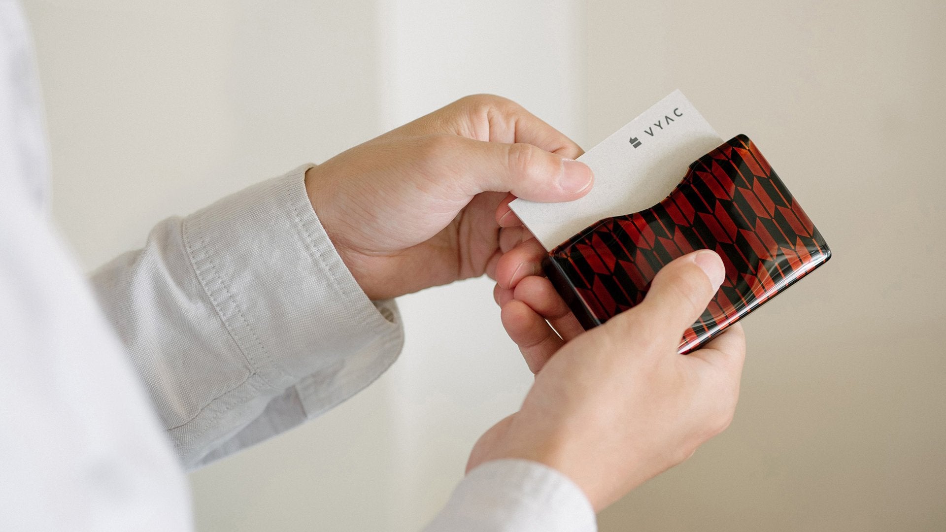 【カードケース】土直漆器 うるしの名刺入れ VYAC CARD CASE