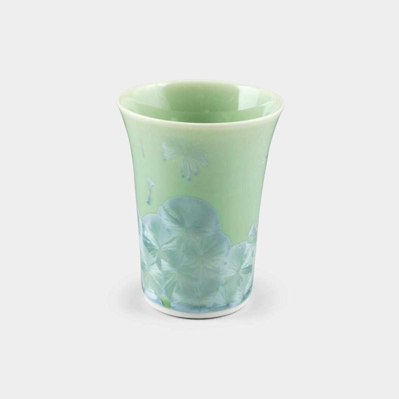 【フリーカップ】花結晶 (緑) | 京焼-清水焼 | 陶葊
