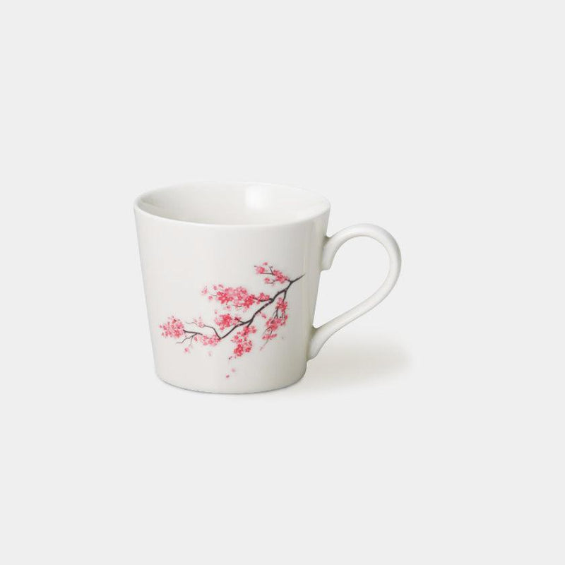 【マグカップ】温感 桜 白 | 美濃焼 | 丸モ高木陶器