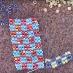 Square beading stitch tutorial