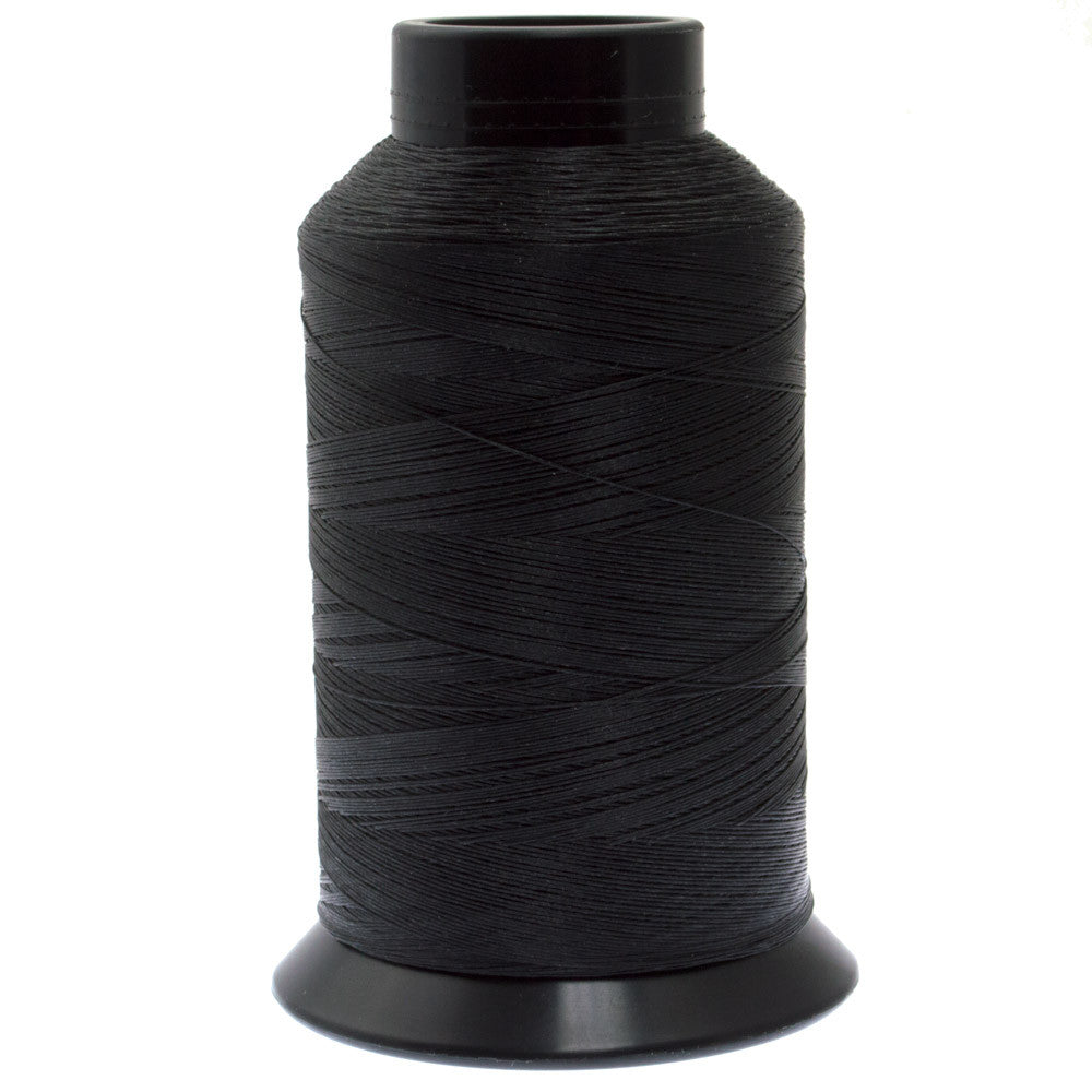 Size D Nymo .3mm Nylon Black Thread 1584 yd Spool Aura Crystals, LLC