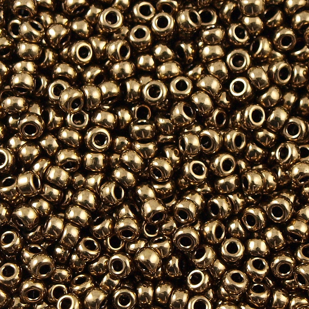 50g Miyuki Round Seed Bead 11/0 Metallic Dark Bronze #457 | Aura