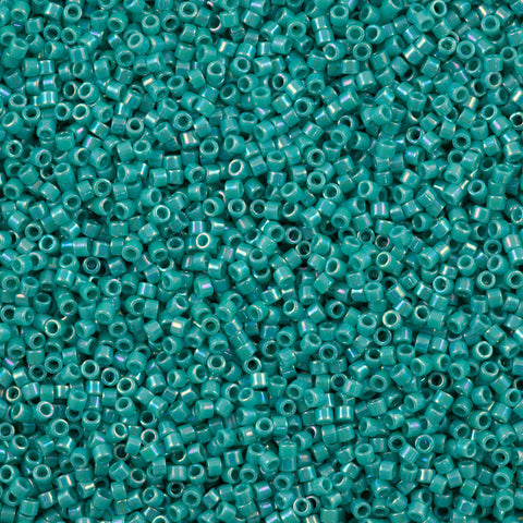 Miyuki Delica Seed Bead 10/0 Opaque Turquoise AB 7g Tube DBM166 | Aura ...