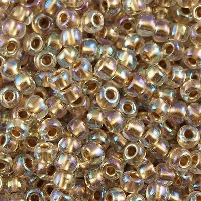 Download Toho Round Seed Beads 6/0 Inside Color Lined Tan AB #994 ...
