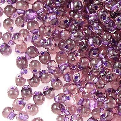 Miyuki Drop Fringe Seed Bead Lavender Lined Purple #48 | Aura Crystals, LLC