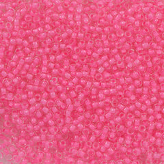Toho Round Seed Bead 11/0 Inside Color Lined Carnation 2.5-inch Tube (965)