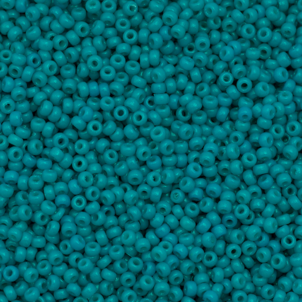 Miyuki Round Seed Bead 8 0 Duracoat Dyed Opaque Azure 22g Tube 4483 Aura Crystals Llc