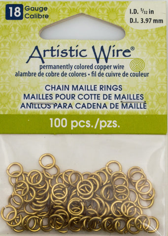 Artistic Wire Silver Plated 5.7mm Jump Ring 70pc 18 ga, I.D. 3.57mm