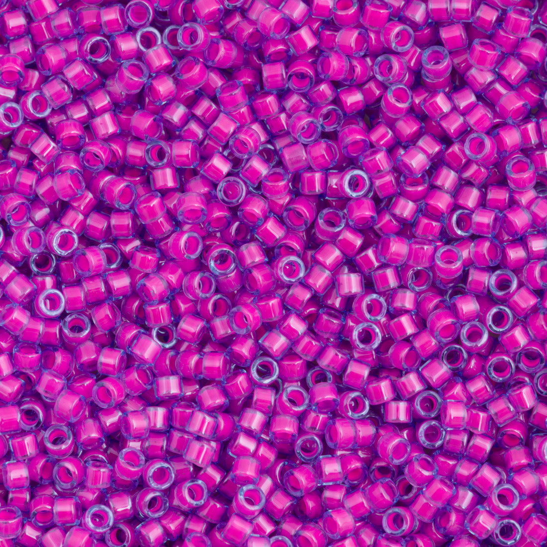 Miyuki Delica Seed Bead 11/0 Luminous Hot Pink 7g Tube DB2049 | Aura