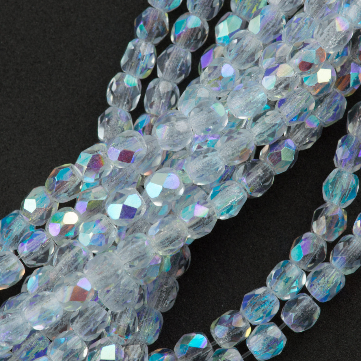 100 Czech Fire Polished 3mm Round Bead Alexandrite AB 20210X | Aura ...