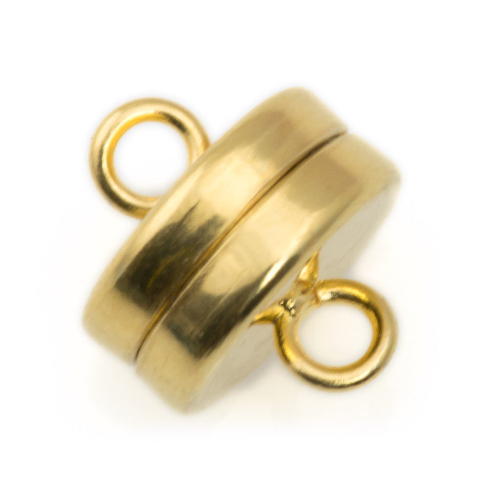 9x8mm Gold Plated Magnetic Clasp | Auracrystals