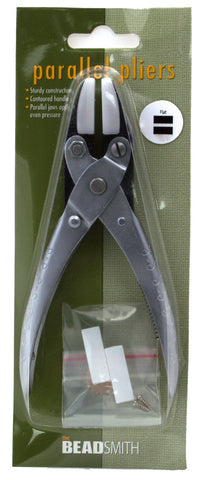 Nylon Jaw Flat Nose Parallel Pliers with Spring | Aura Crystals, LLC