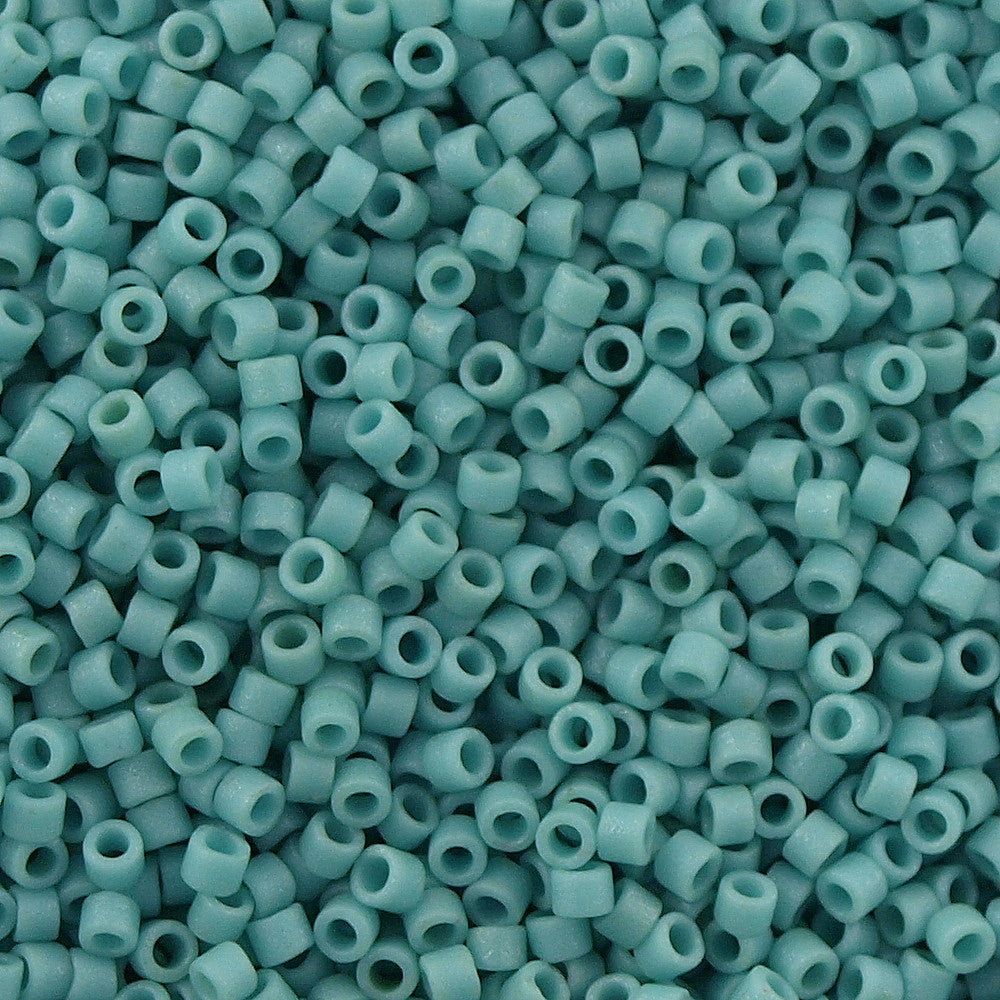 25g-miyuki-delica-seed-bead-11-0-matte-opaque-glazed-turquoise-db375-aura-crystals-llc