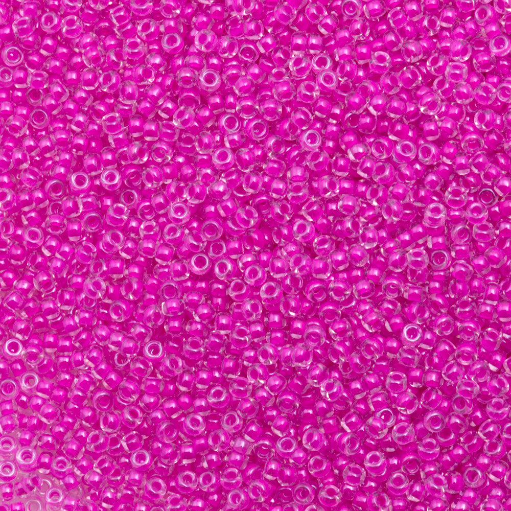 Miyuki Round Seed Bead 11 0 Luminous Hot Magenta 22g Tube 4302 Aura Crystals Llc