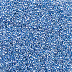 Miyuki Round Seed Bead 15/0 Blue Ceylon 2-inch Tube (545)