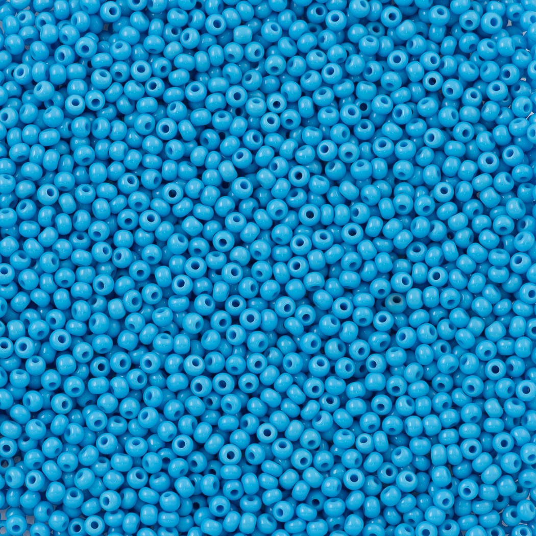 Czech Seed Bead 11/0 Opaque Blue Turquoise 2-inch Tube (63050) | Aura ...