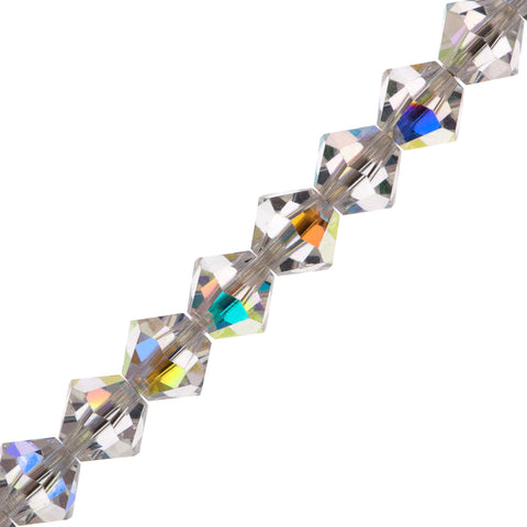 21 Preciosa Crystal Bicone Bead 6mm Crystal AB (00030AB) | Aura ...
