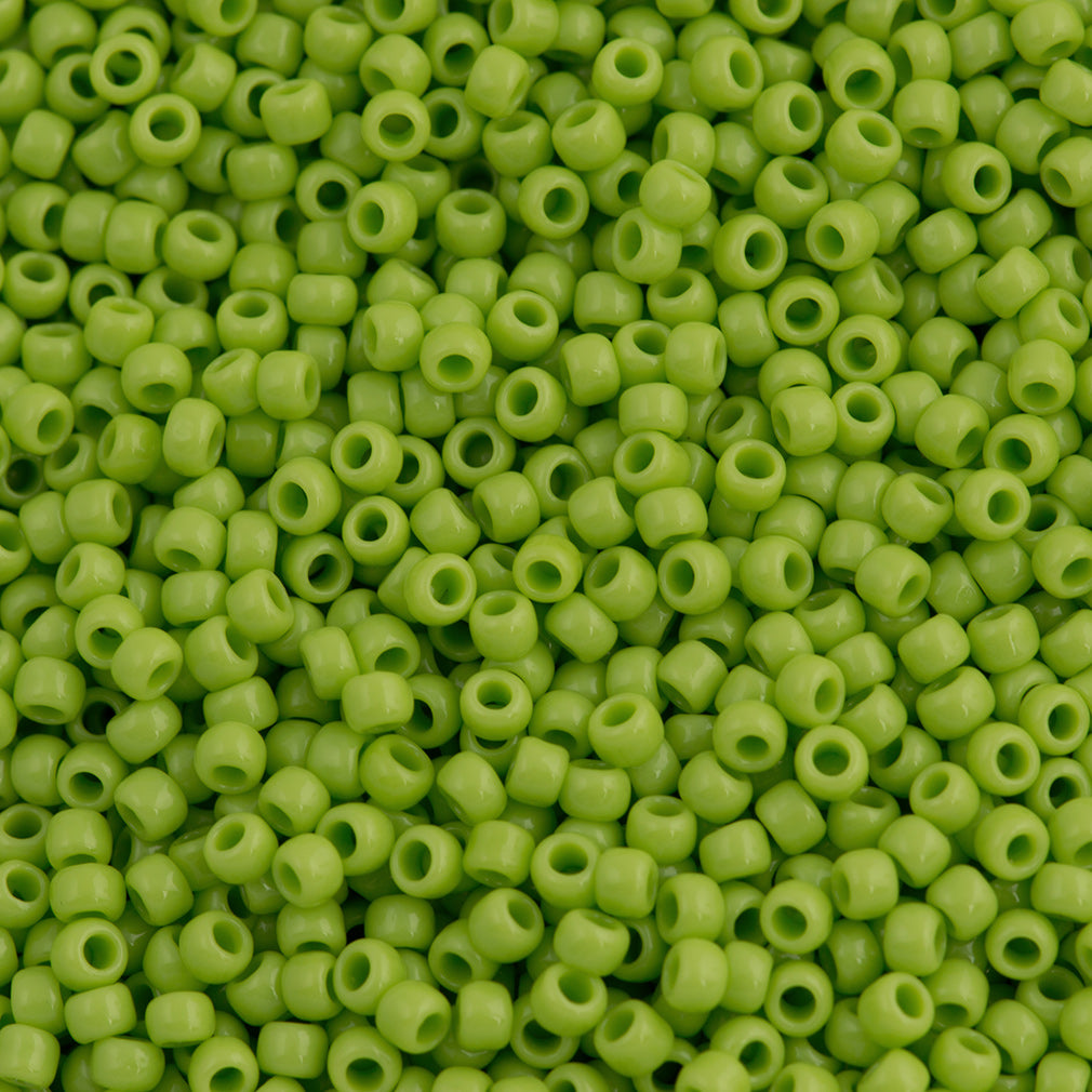 Toho Seed Bead 11/0 Opaque Lime #44 | Aura Crystals, LLC