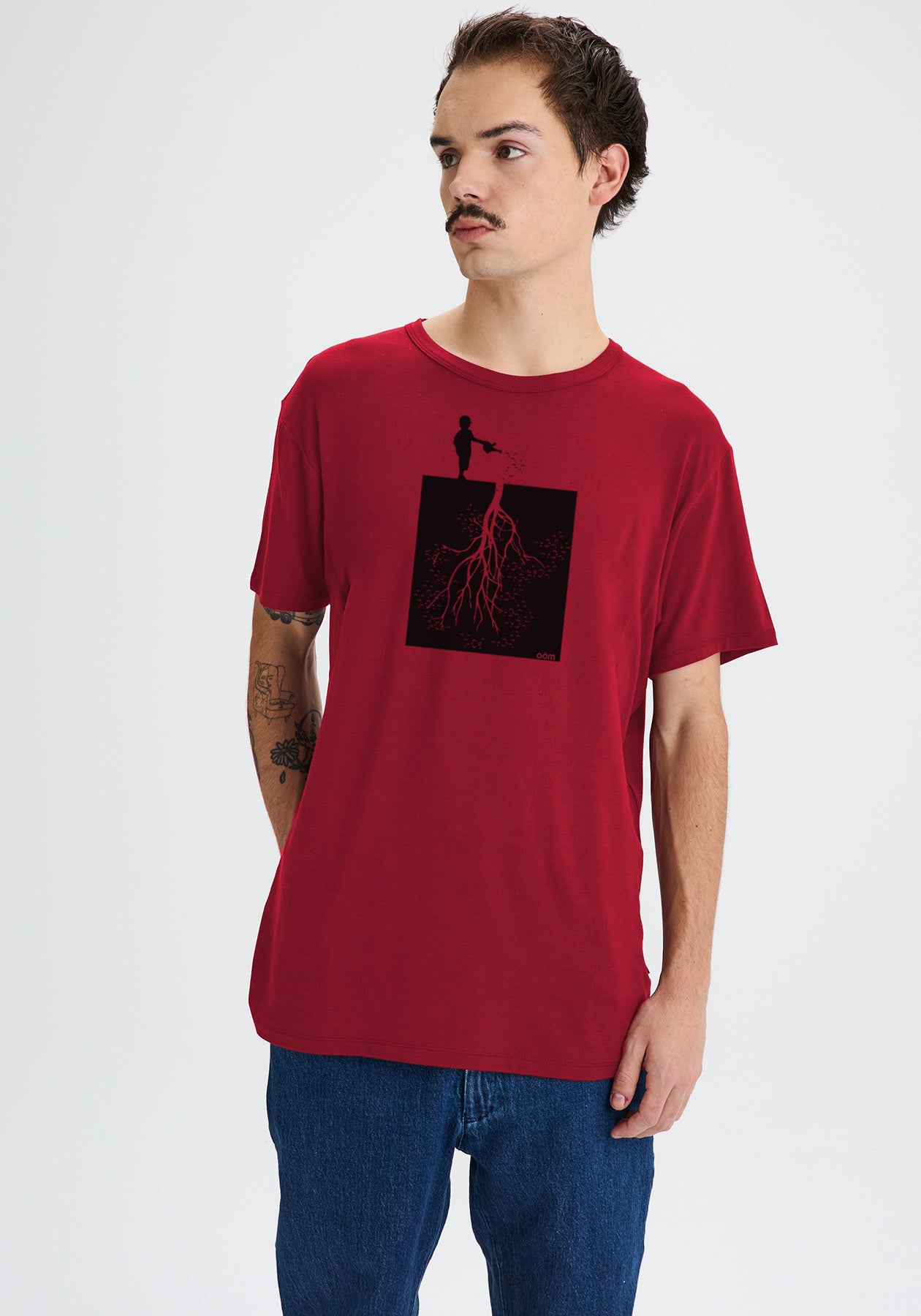 RACINES - T-shirt pour Homme Rouge