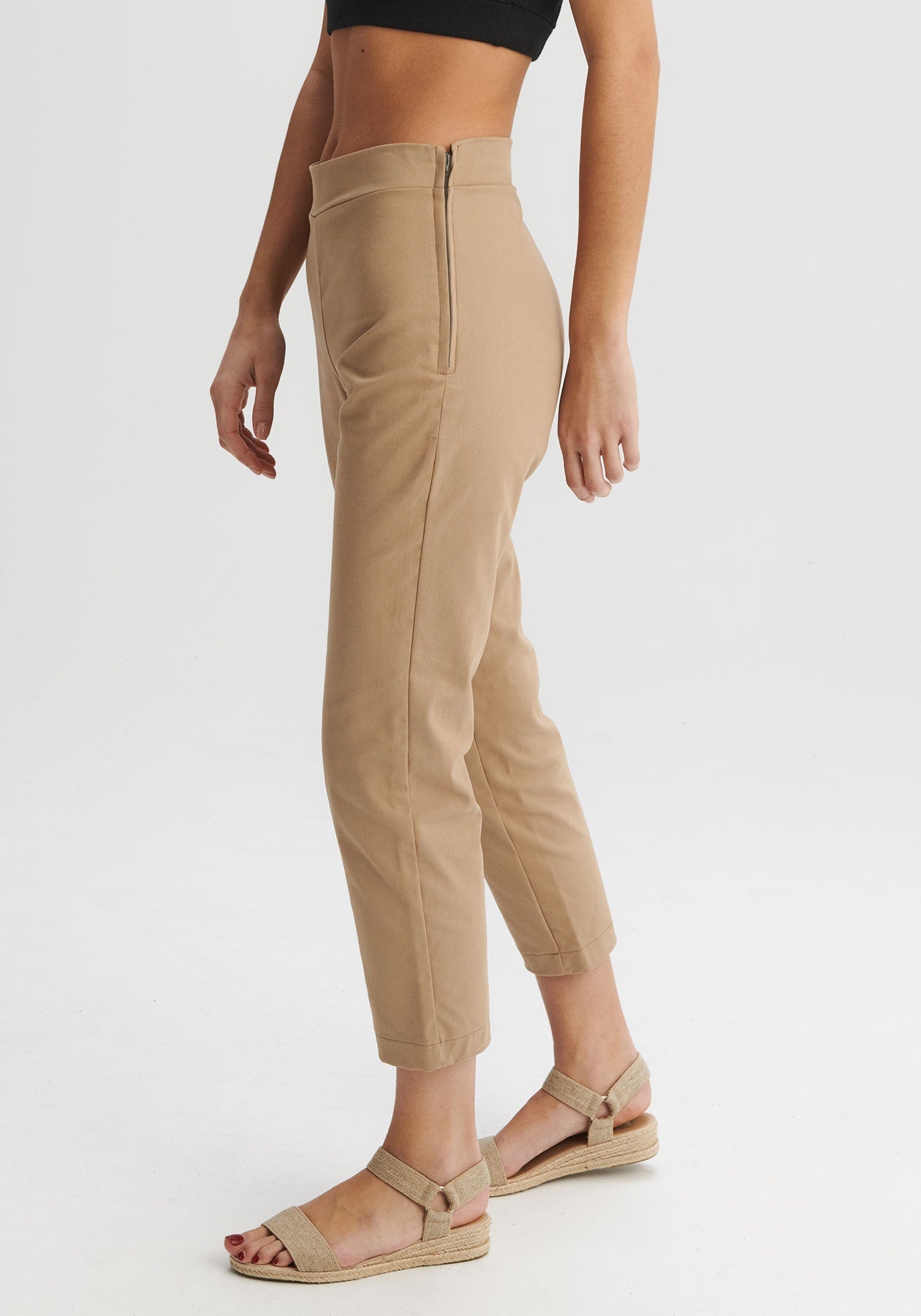 PADOU - Pantalon Ã©troit sable