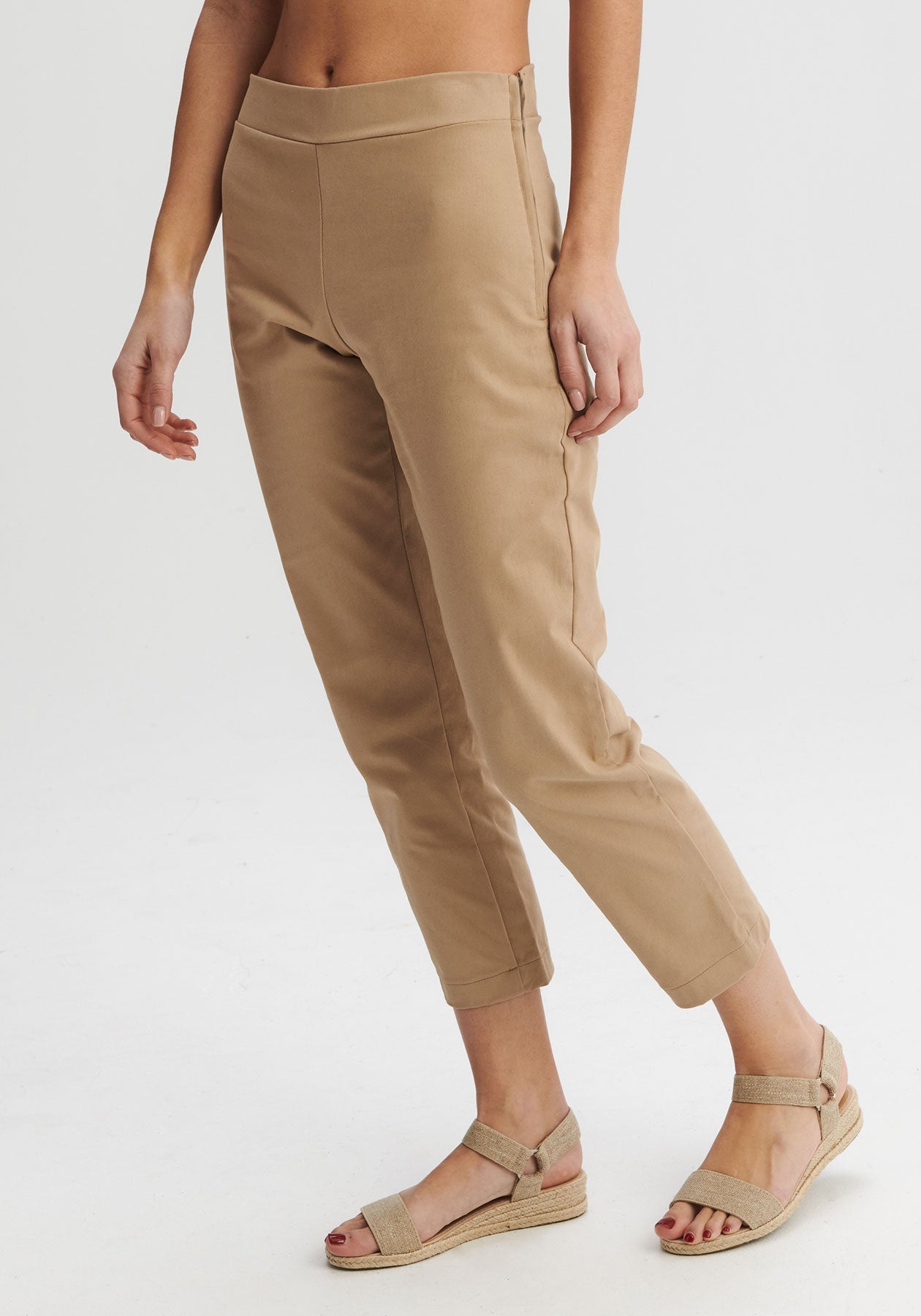 PADOU - Pantalon Ã©troit sable