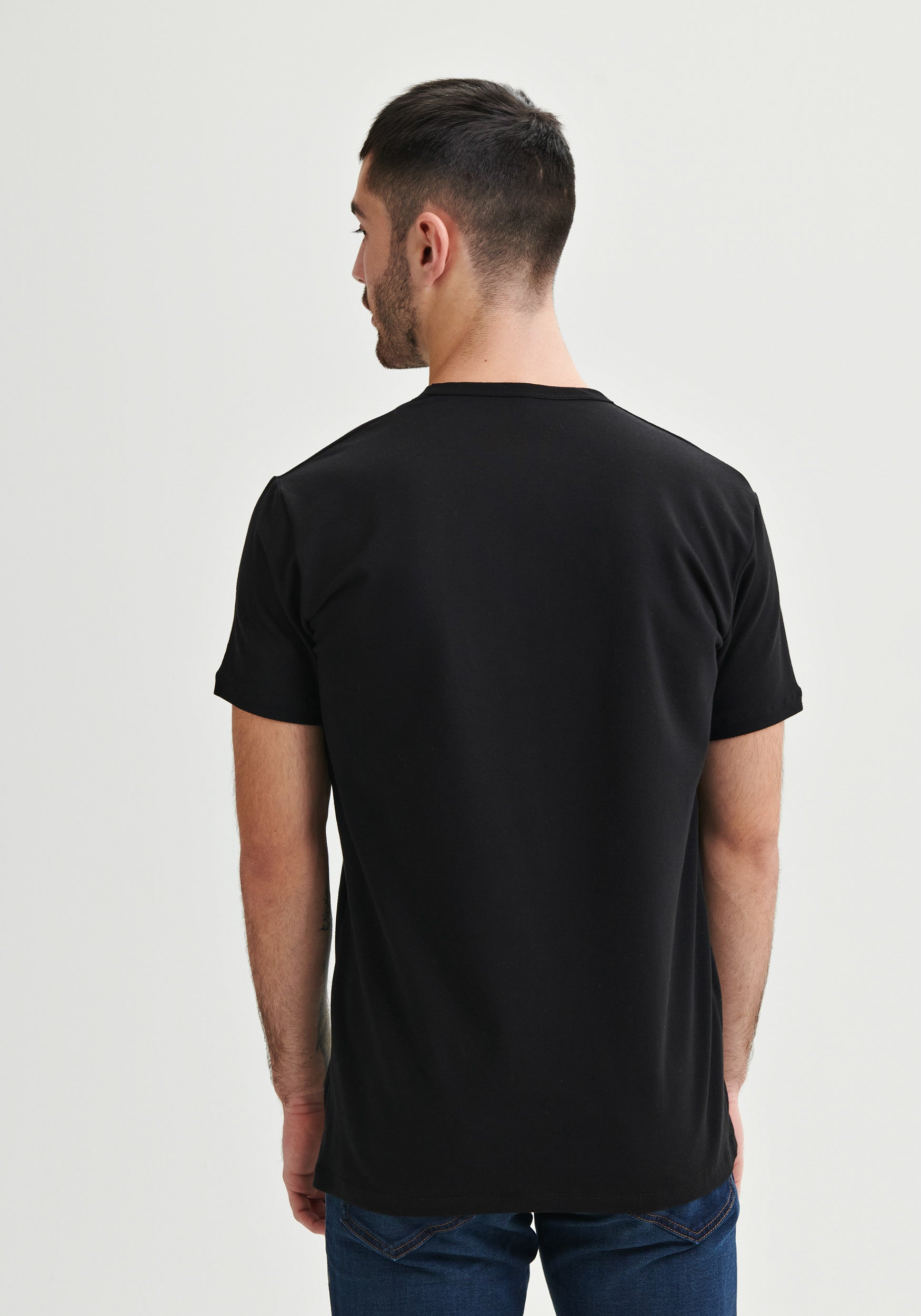 OÃM - T-shirt uni noir