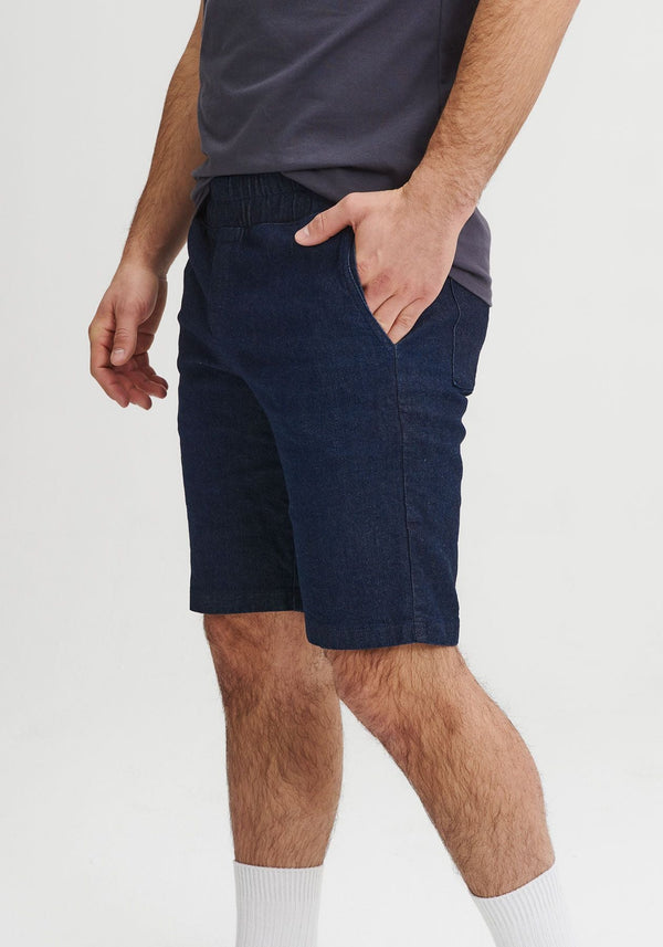 BOXER - Blue men's brief shorts