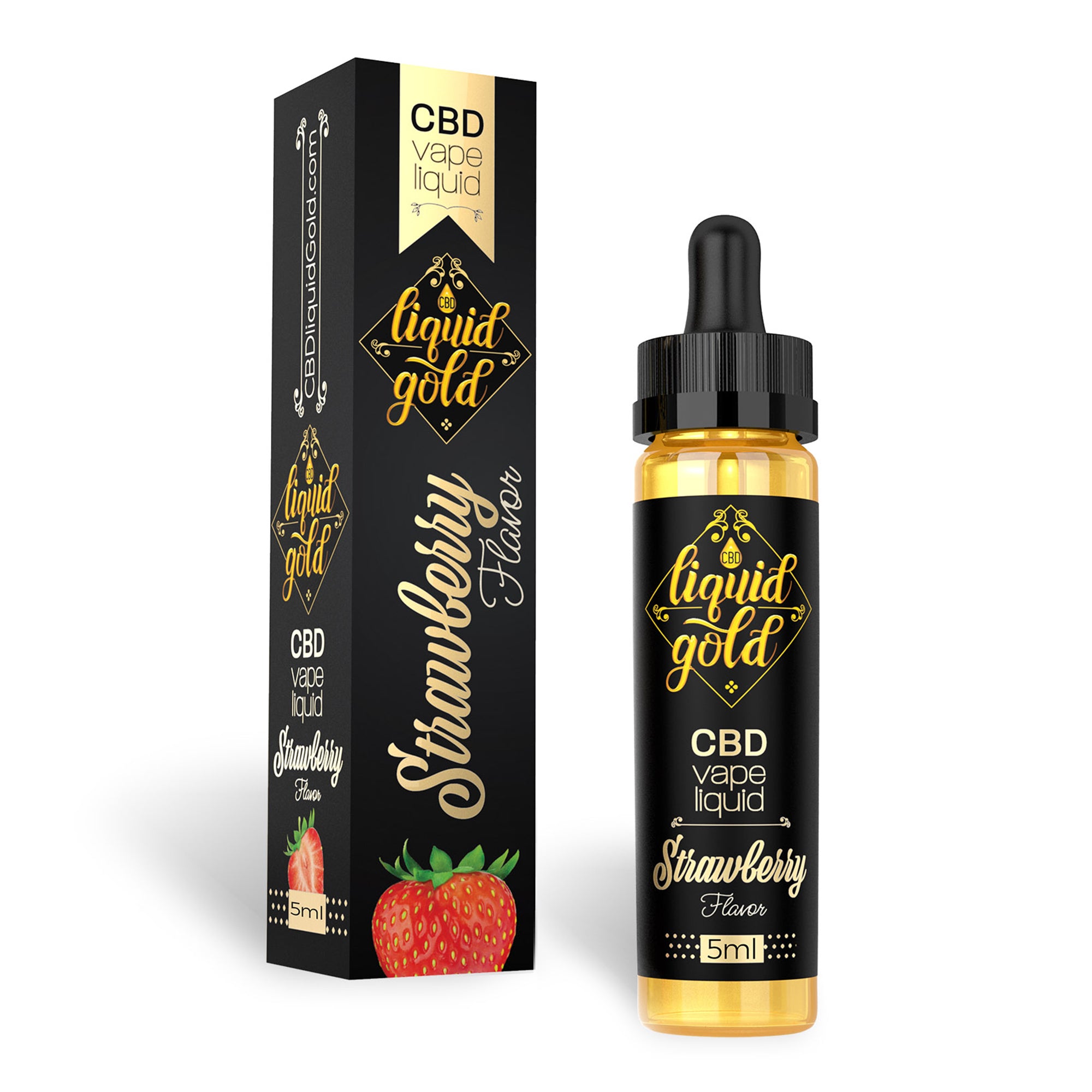 Liquid Gold CBD Vape Additive - Strawberry