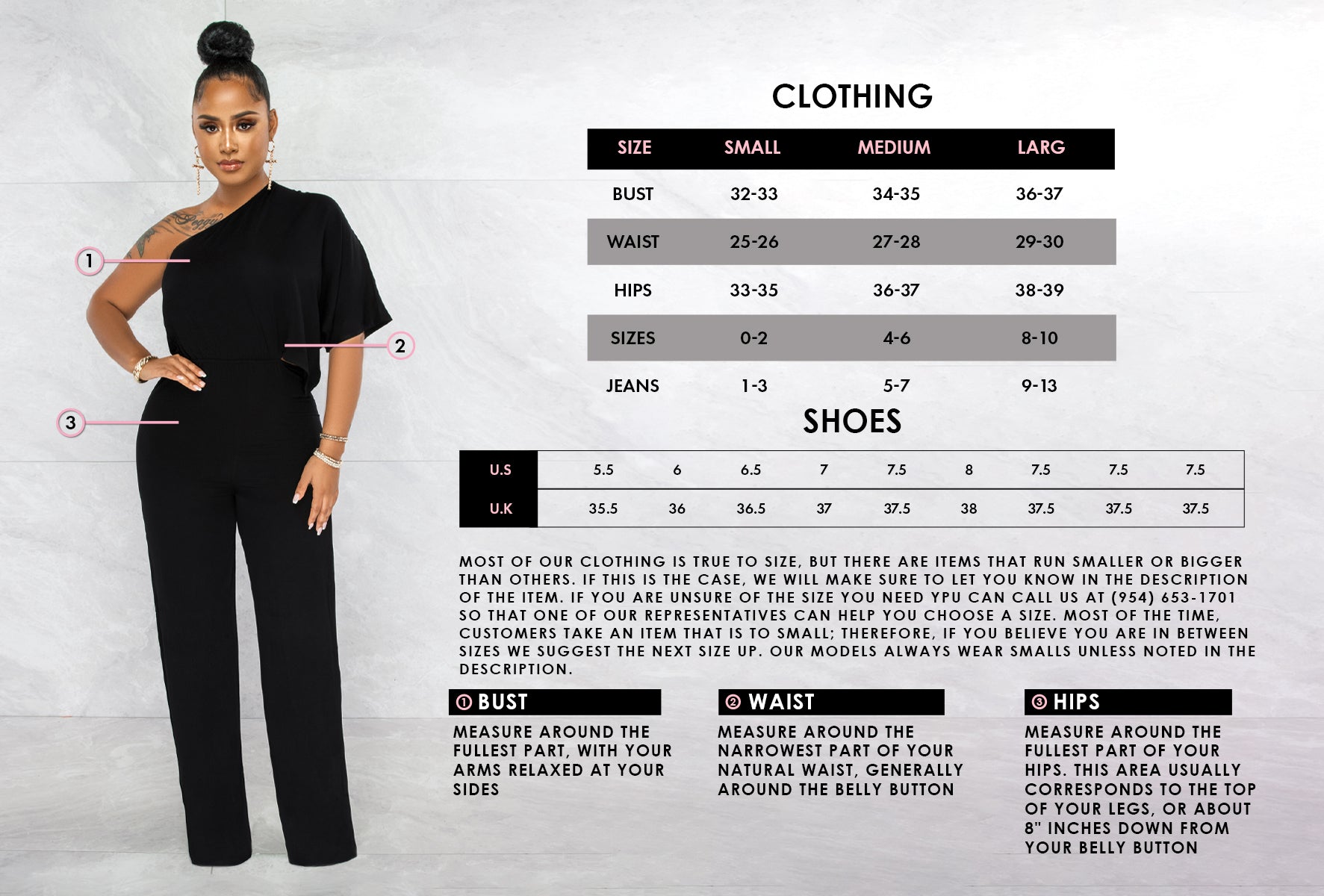SIZE CHART – Chic Couture Online