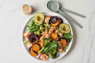 Superfood salmon and kumara salad