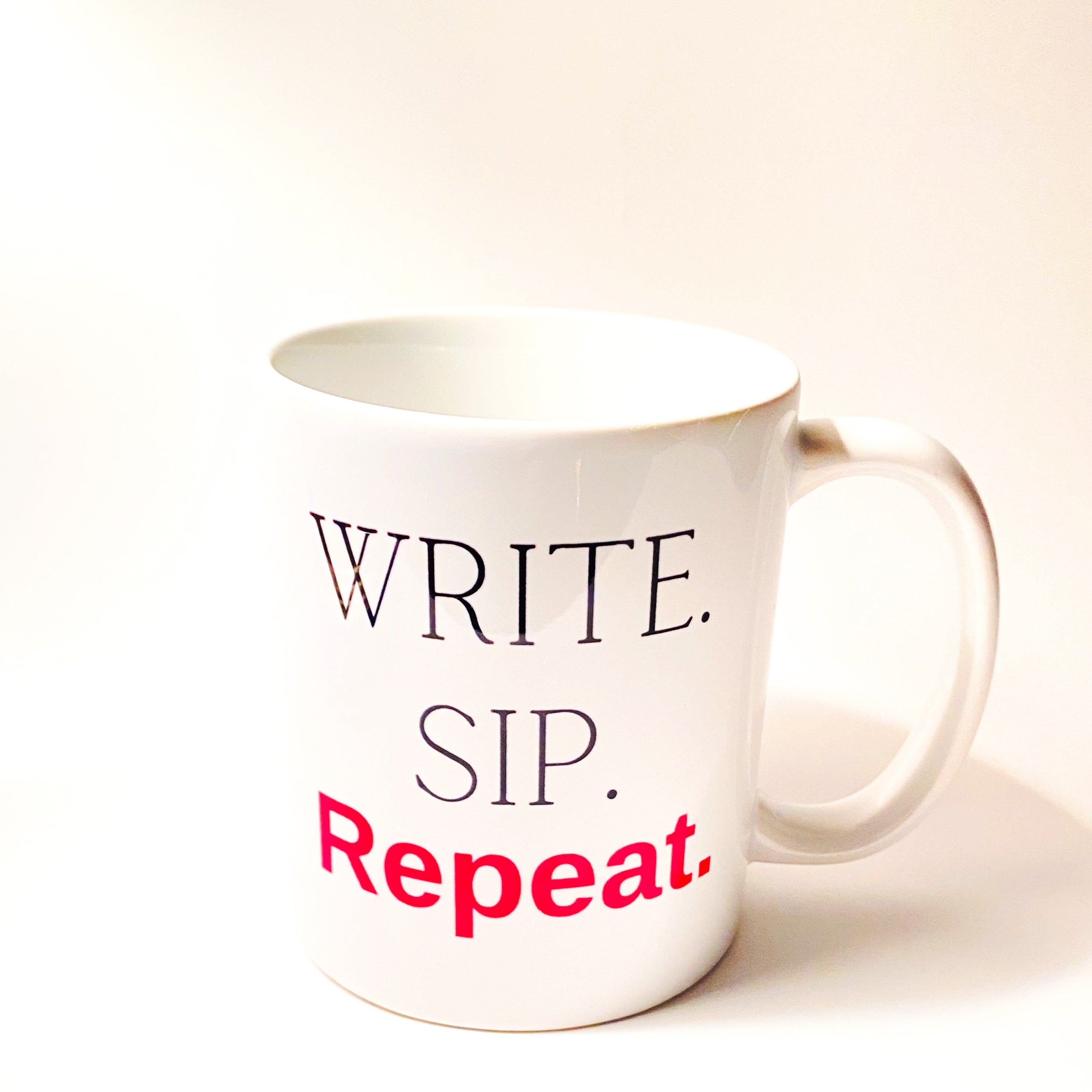 Write Sip Repeat Coffee Mug – ThePerfectJournal